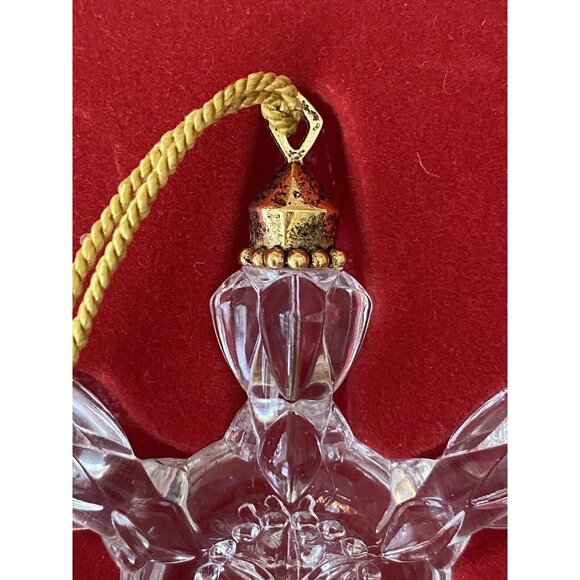 Gorham Full Lead Crystal Snowflake Ornament 2001 Vintage - Picture 4 of 4